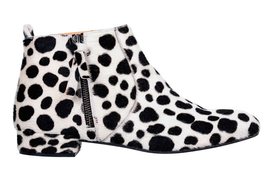 dalmatian print boots