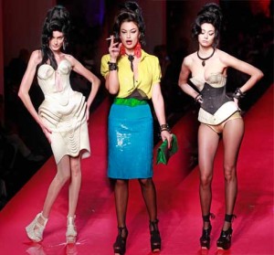 Jean Paul Gaultier SS12 Amy Winehouse inspired couture show