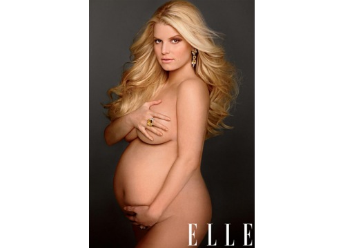 jessica-simpson-naked-pregnant-Elle-cover