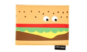 Lazy Oaf burger purse with wobbly eyes