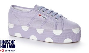 House of Holland Superga trainers lilac