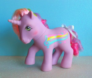 My Little Pony rainbow coloured hair