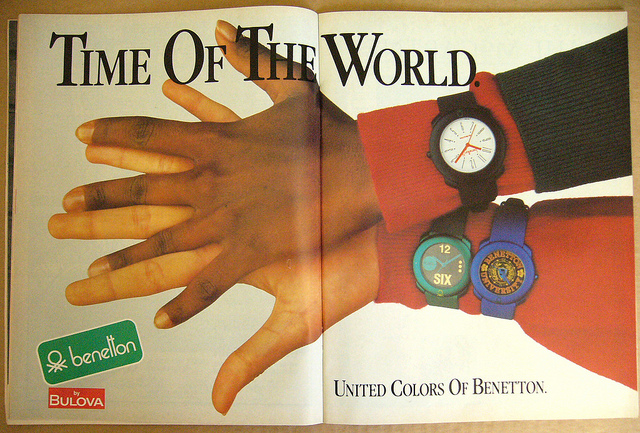 Benetton watches advert from the 90s