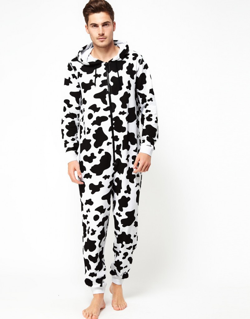 Cow print onesie