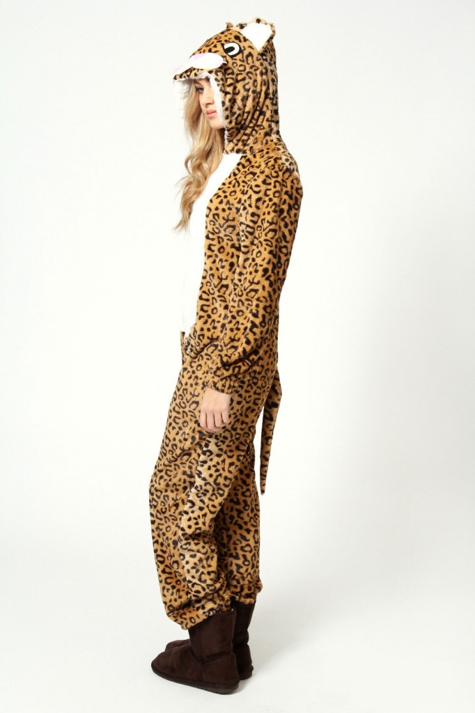 Leopard print onesie