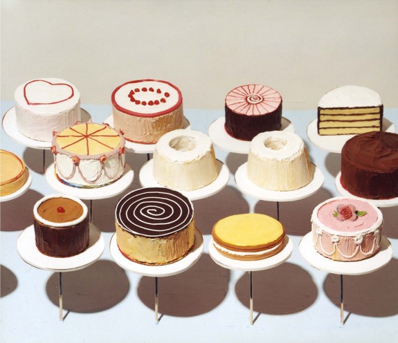 Wayne Thiebaud pop art cakes