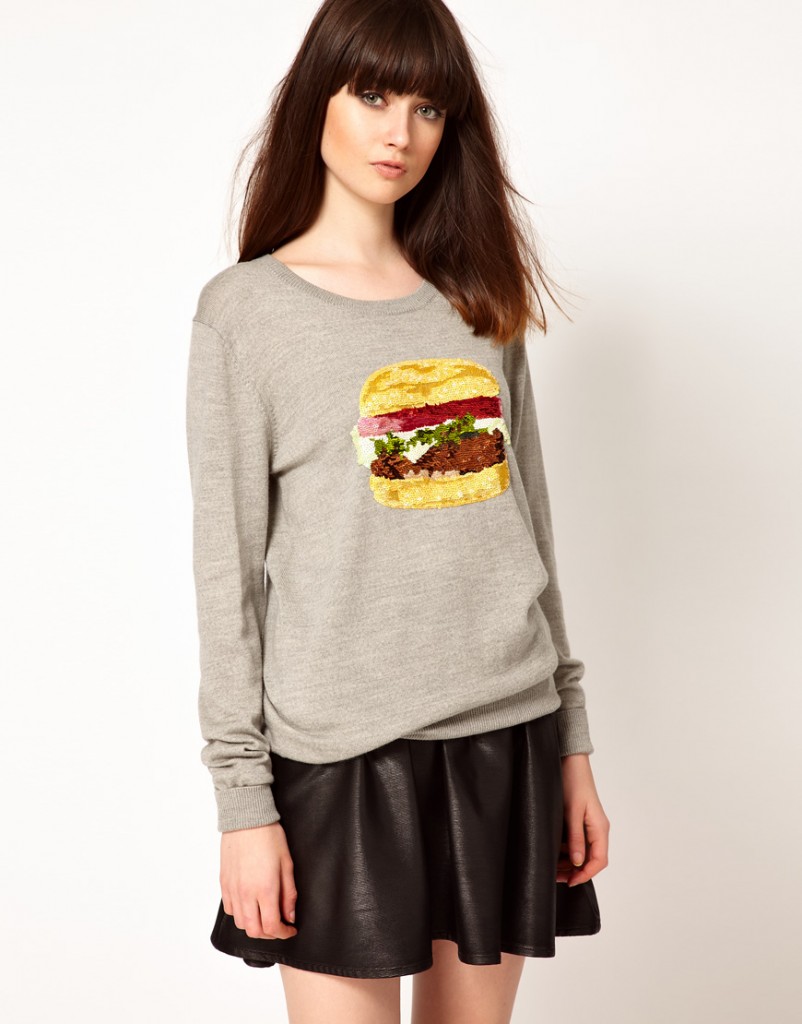 Makus Lupfer sequin hamburger jumper
