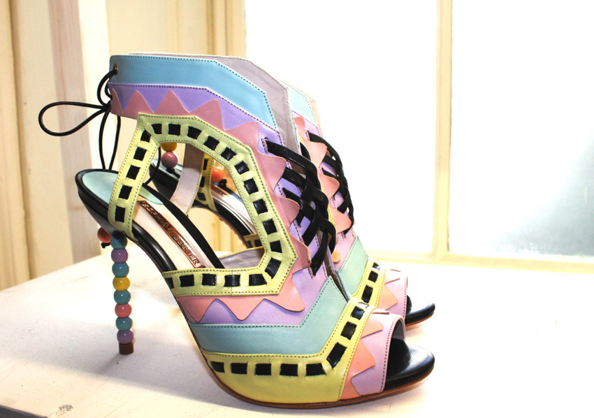 Sophia Webster pastel bead heel shoes