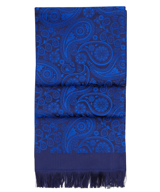 Simon Carter blue paisley scarf Liberty