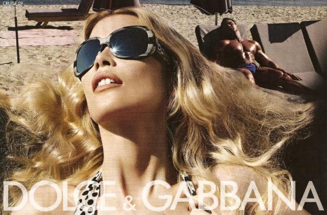 Claudia Schiffer Dolce and Gabbana sunglasses
