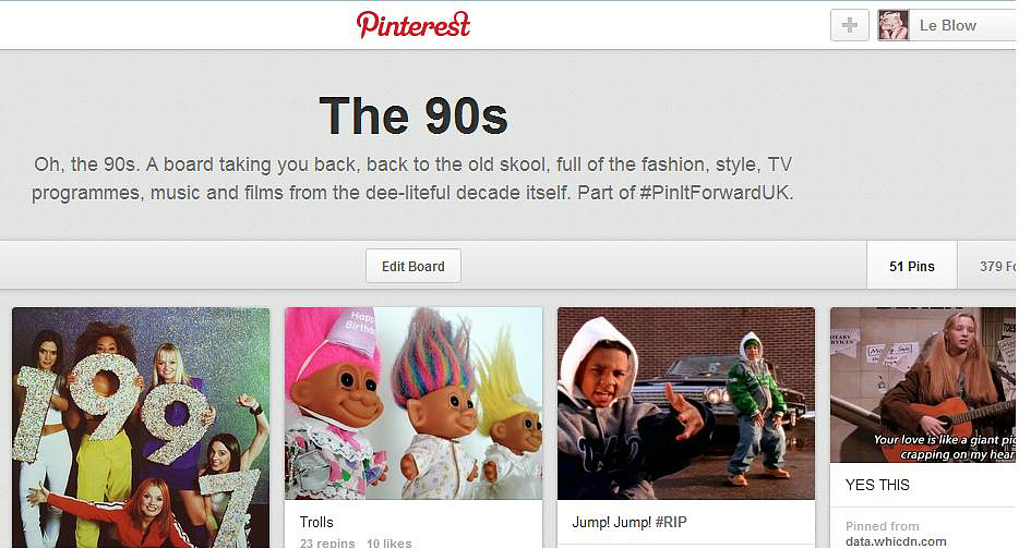 Le Blow 90s Pinterest