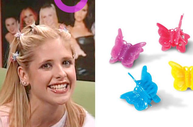 90s butterfly hair clips