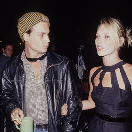kate moss and johnny depp 1990