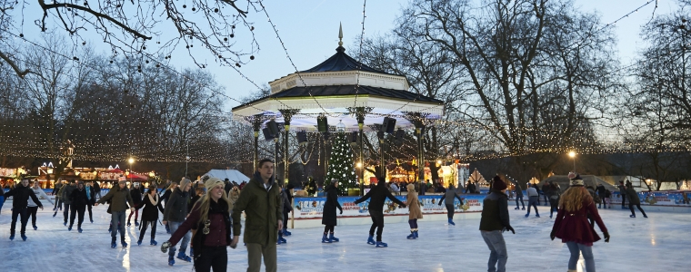 Winter Wonderland Hyde Park ice skating - leblow.co.uk
