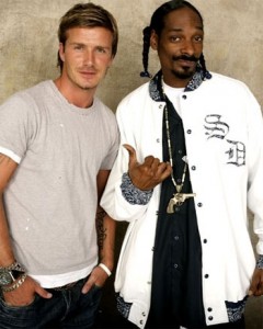 David Beckham and Snoop Dogg friends