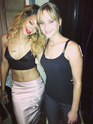 Rihanna and Jennifer lawrence friends