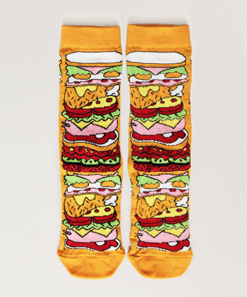 Lazy Oaf cheesey feet burger socks