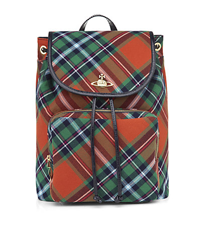 Viv Westwood tartan backpack