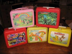 plastic school lunchbox 80s