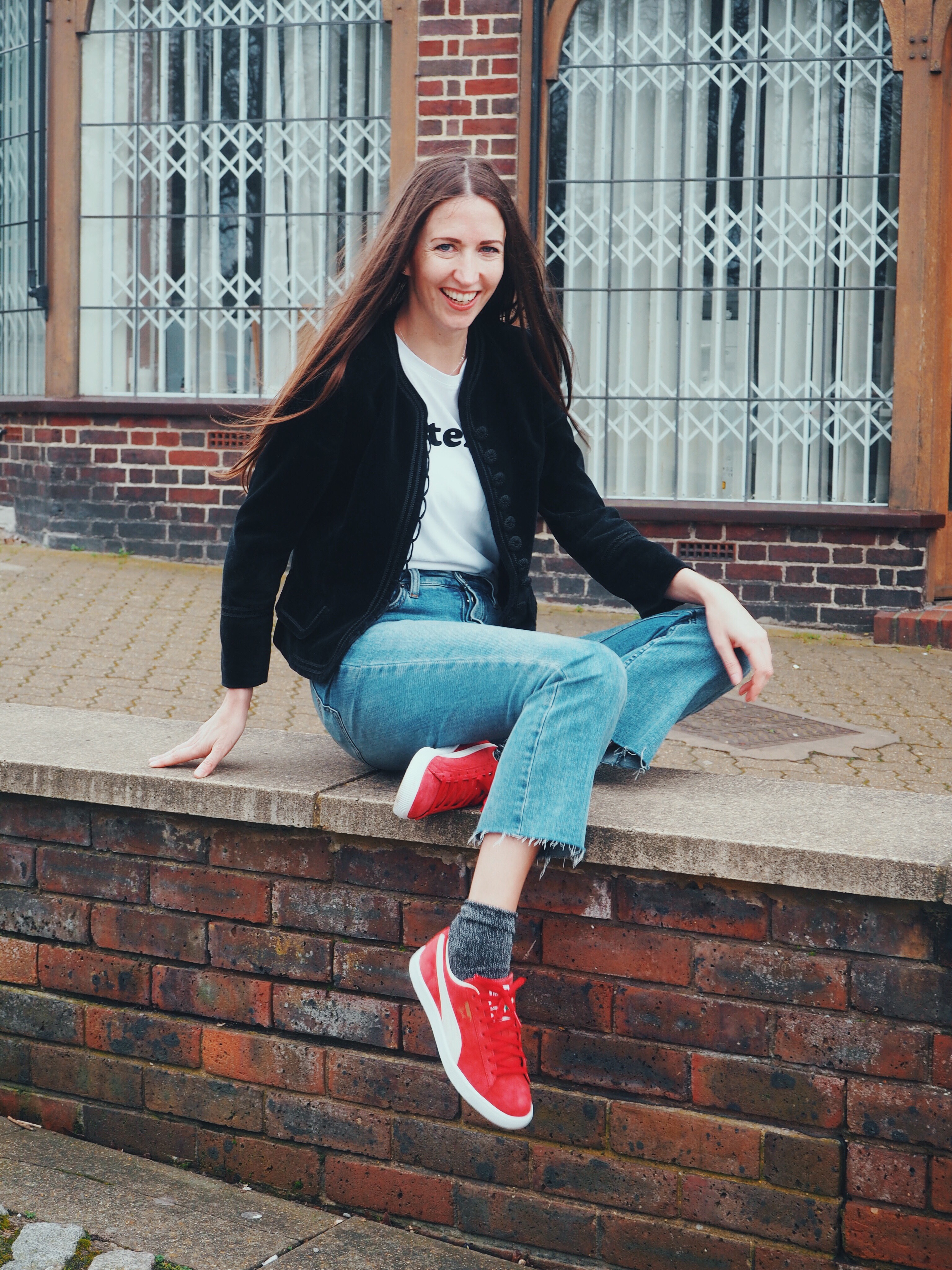 Natalie Wall in Puma Basket trainers