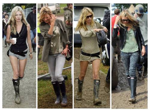 Kate Moss Hunter boots