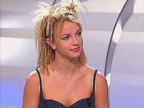 Britney Spears with crimped hair in the 90s - Britney Spears images - leblow.co.uk