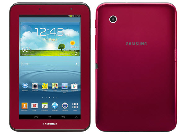 Samsung Galaxy Tab 2 7.0 red review - leblow.co.uk