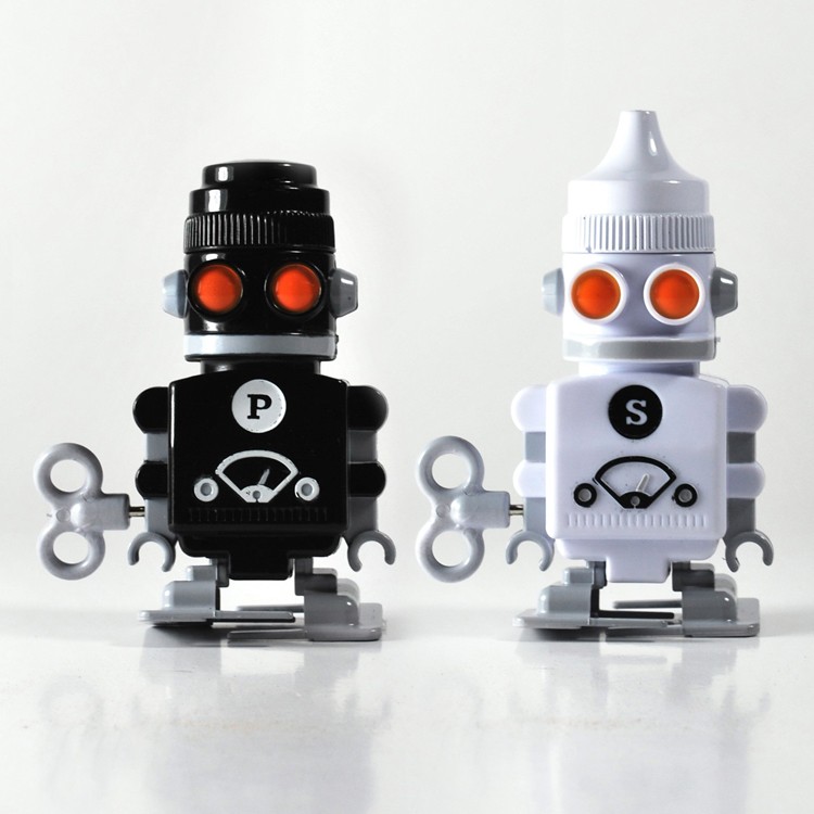 Salt and Pepper Robot Pots